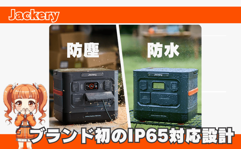ブランド初のIP65対応設計