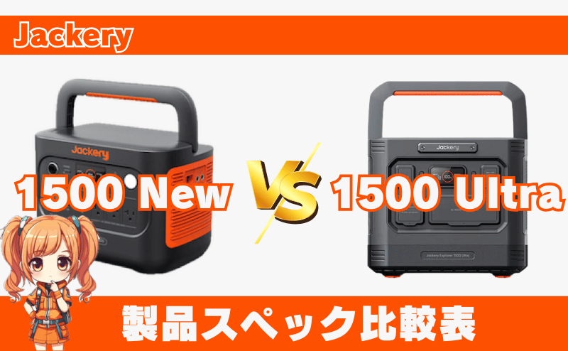 1500 Newと1500 Ultra|製品スペック比較表