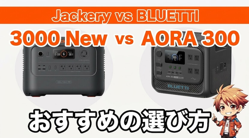 ジャクリ 3000 Newとブルーティ AORA 300|おすすめの選び方