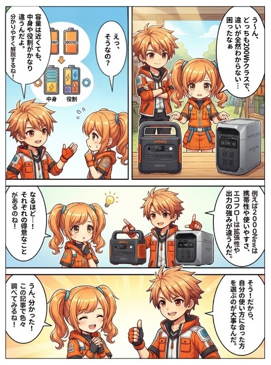 ジャクリ 2000 Newとエコフロー デルタ3マックスプラス、どっちを選ぶ？
