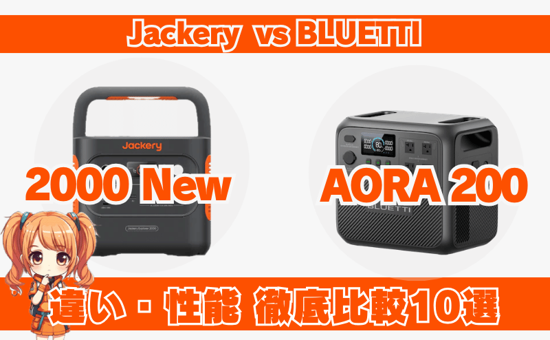 2000NewとAORA200との違いとは？性能比較｜ジャクリ・ブルーティ