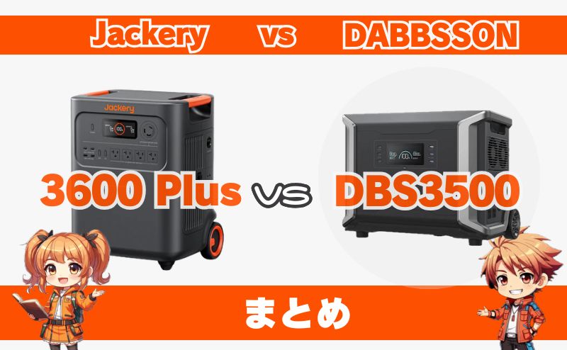 まとめ｜扱いやすさなら3600Plus、コスパと拡張性ならDBS3500