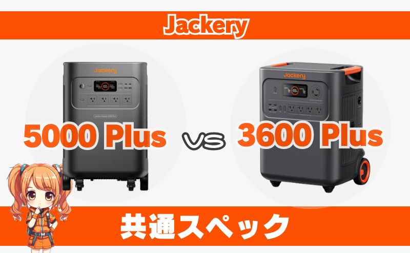 5000Plusと3600Plusの違い_共通スペックとは