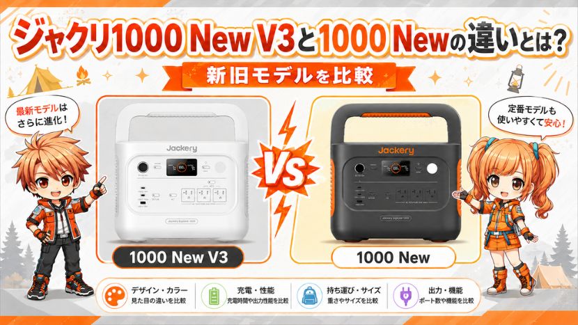 ジャクリ1000 New V3と1000 Newの違いとは？新旧モデルを比較