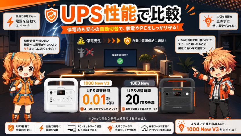 UPS性能で比較