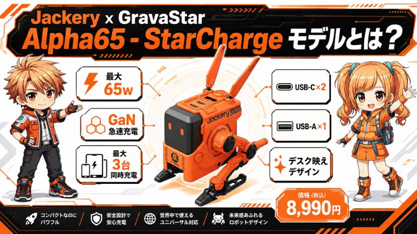 Jackery x GravaStar Alpha65 - StarCharge モデルとは?