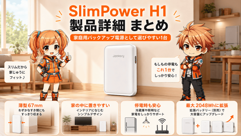ジャクリ SlimPower H1 製品詳細 まとめ