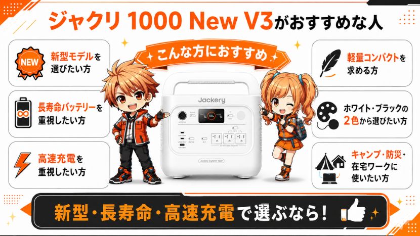 ジャクリ 1000 New V3がおすすめな人